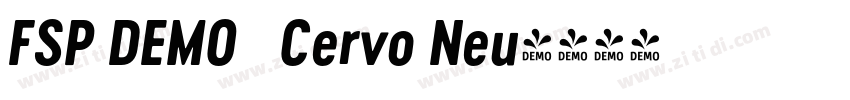 FSP DEMO   Cervo Neu字体转换